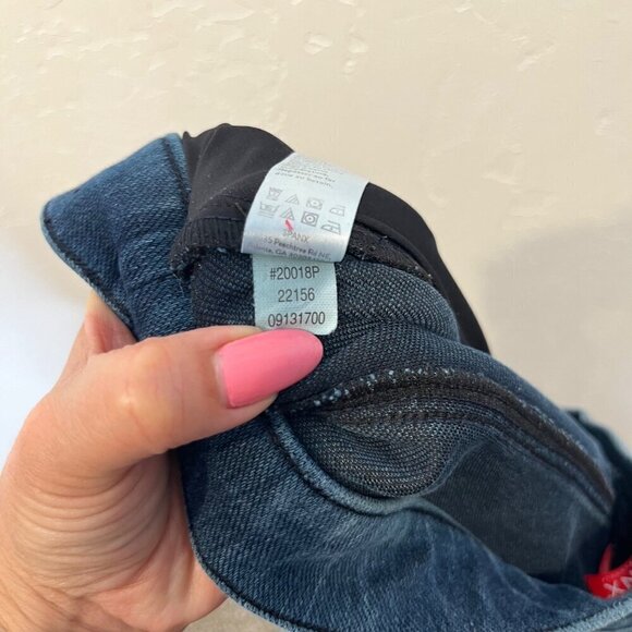 Spanx Jean-Is Ankle Legging Pull On jegging jeans size 1X stretchy pockets - Picture 9 of 9